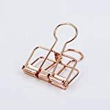 Molle double clip wire - metallizzate oro rosa, verde viola - 20 mm - colori assortiti