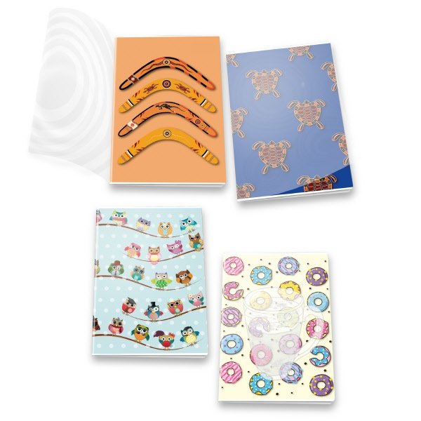 Maxiquaderno Collezione Wally - Rigatura 4M - Quadretto elementari e medie - 80 g - A4 - copertine assortite