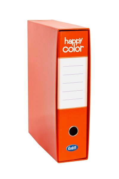 Raccoglitore Happy Color - Formato Protocollo - Dorso 8 cm - arancio - IN CONVENZIONE