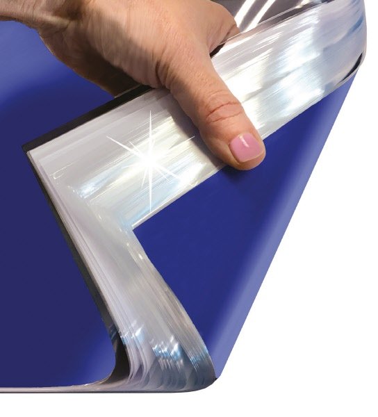 Portalistini personalizzabile Happy Color  - polipropilene -  6 buste - bianco