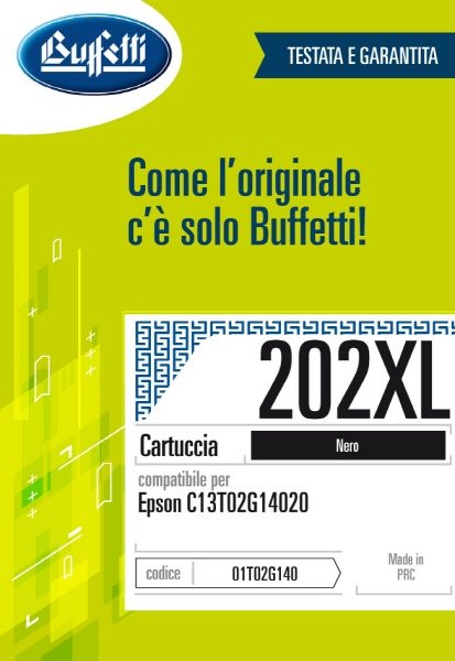 Epson Cartuccia ink jet - Compatibile 202XL T02G1 - Nero - 550 pag