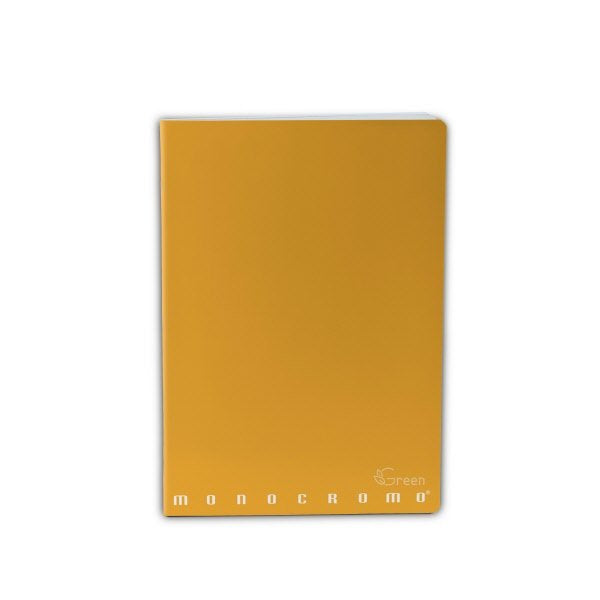 Maxiquaderno Monocromo Green - Rigatura 1R - Righe medie e superiori - 80 g - carta riciclata - A4 - copertine assortite