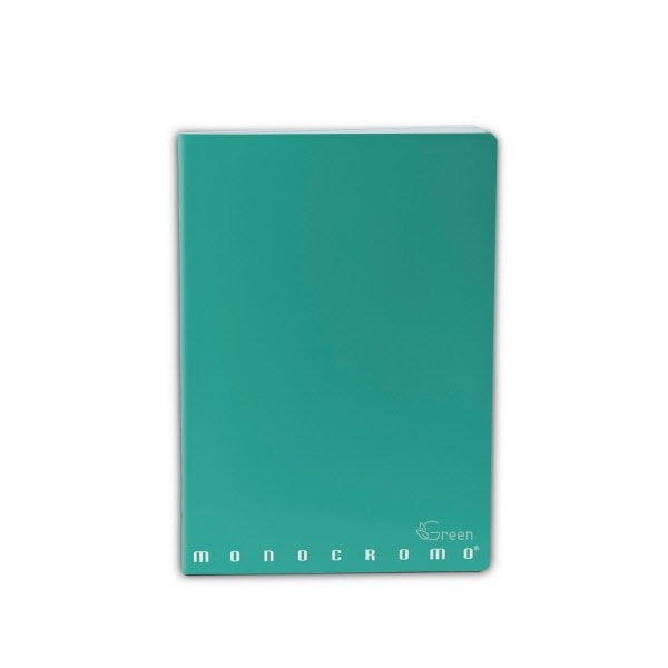 Maxiquaderno Monocromo Green - Rigatura C - Righe 4a e 5a elementare - 80 g - carta riciclata - A4 - copertine assortite