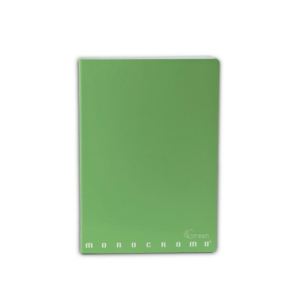 Maxiquaderno Monocromo Green - Rigatura C - Righe 4a e 5a elementare - 80 g - carta riciclata - A4 - copertine assortite