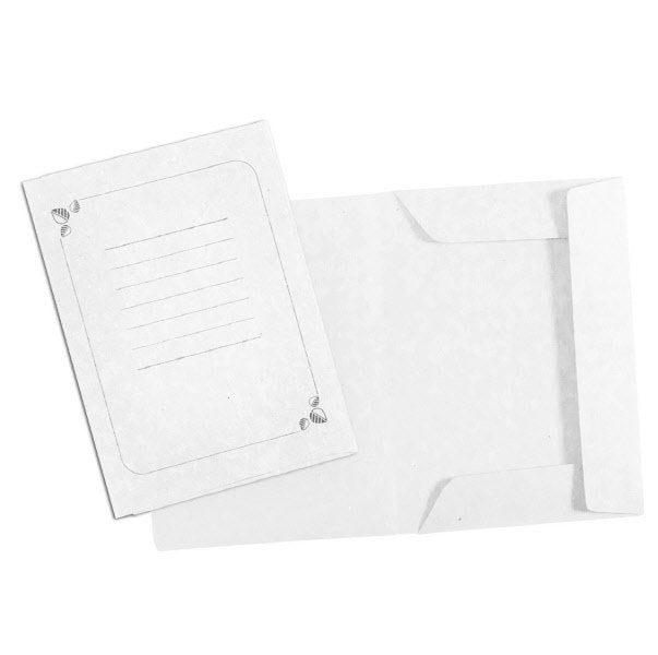 Cartelline 3 lembi  - cartoncino - 180 g/mq - 33x24,5 cm - grigio - conf. 25 pz