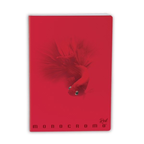 Maxiquaderni Monocromo Red - Rigatura 4M - Quadretto elementari e medie - 100 g - copertine assortite