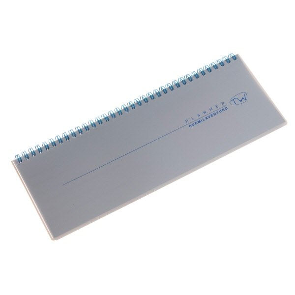 Planner settimanale 12 mesi orizzontale - 2027 - 29,2x10,3 cm - argento