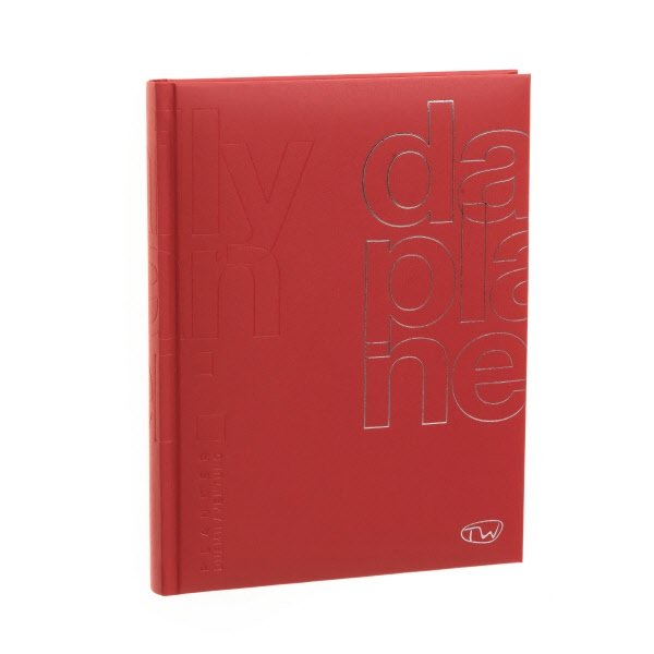 Agenda giornaliera 12 mesi - 2027 - 14,5x20,5 cm - sab/dom divisi - rosso