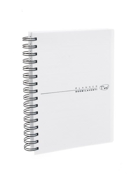 Agenda settimanale - 2027 - 19x26 cm. - copertina in sintetico - interno fisso - bianco