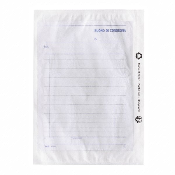 Buste adesive neutre per documenti postali - 235x125 mm - conf. 100 pz.