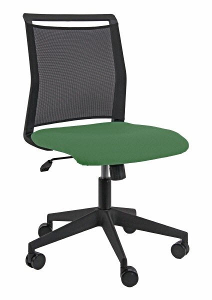 Sedia operativa Tecla - senza braccioli - verde