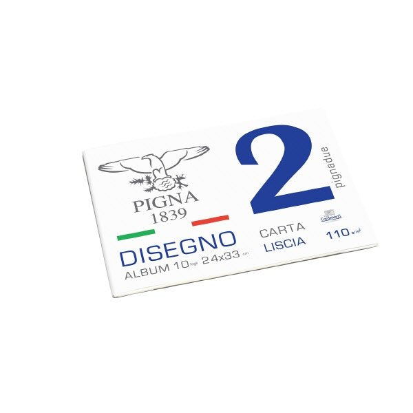 Blocco da Disegno PignaDue punto metallico - carta liscia