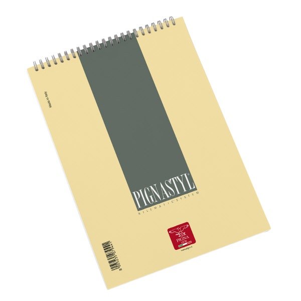 Blocco notes Pignastyl - A4  - 1R - Righe medie e superiori - spirale - 60 fogli da 80 g