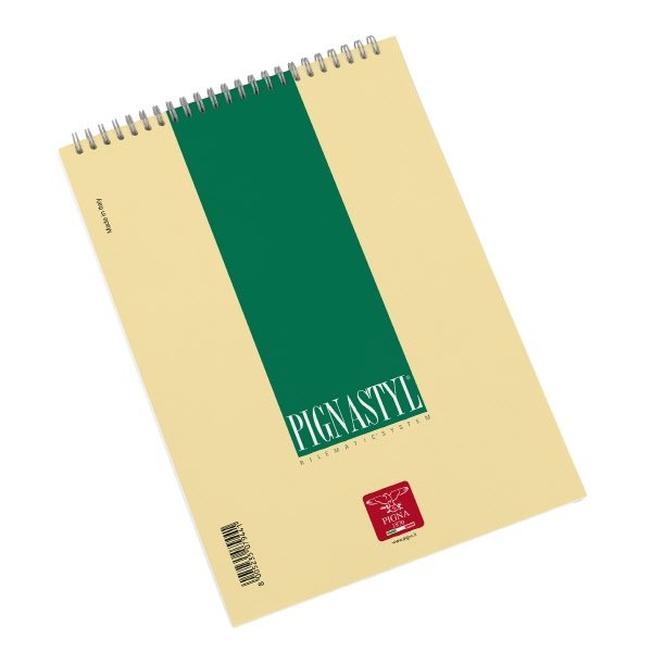 Blocco notes Pignastyl - A5  - BI - Bianco  - spirale - 60 fogli da 80 g