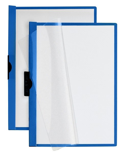 Cartellina  con clip mm 5 -  PVC - 29,7x21 cm - blu