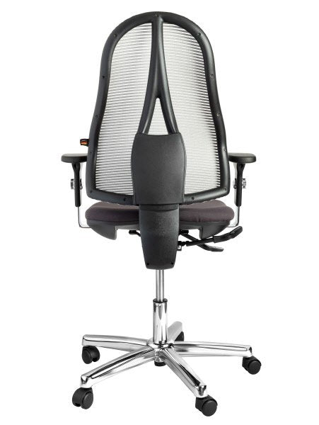 Sedia operativa Bliss - braccioli inclusi - antracite/grigio chiaro