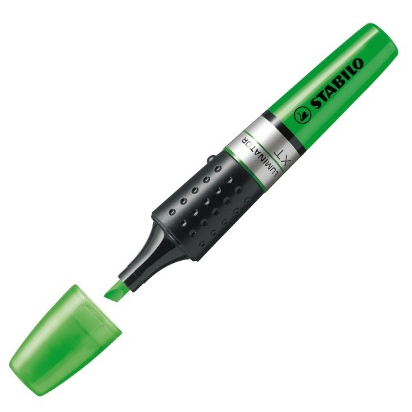 Evidenziatore Luminator - verde - Tratto 2-5 mm - Punta a scalpello