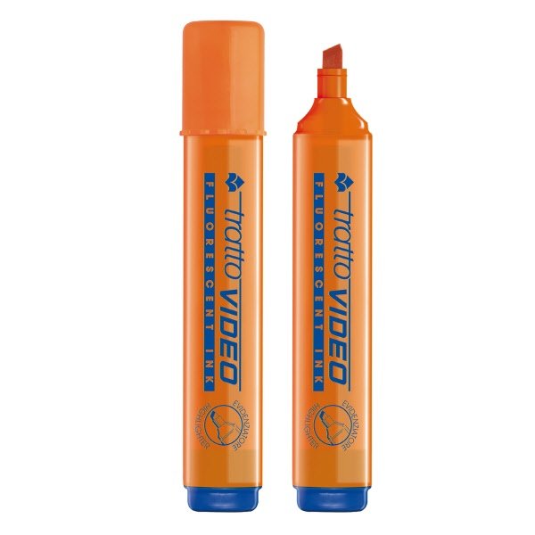 Evidenziatore Tratto Video - arancio - Tratto 1- 5 mm - punta a scalpello