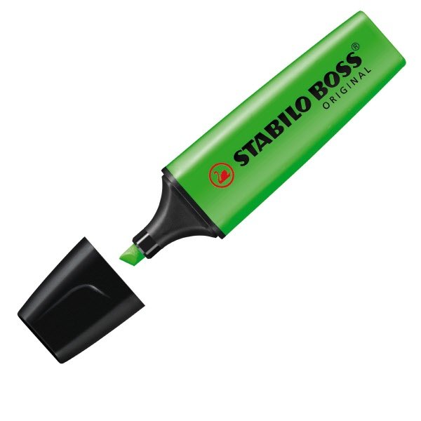 Evidenziatore Stabilo Boss Original - verde - Tratto 2-5 mm - Punta a scalpello